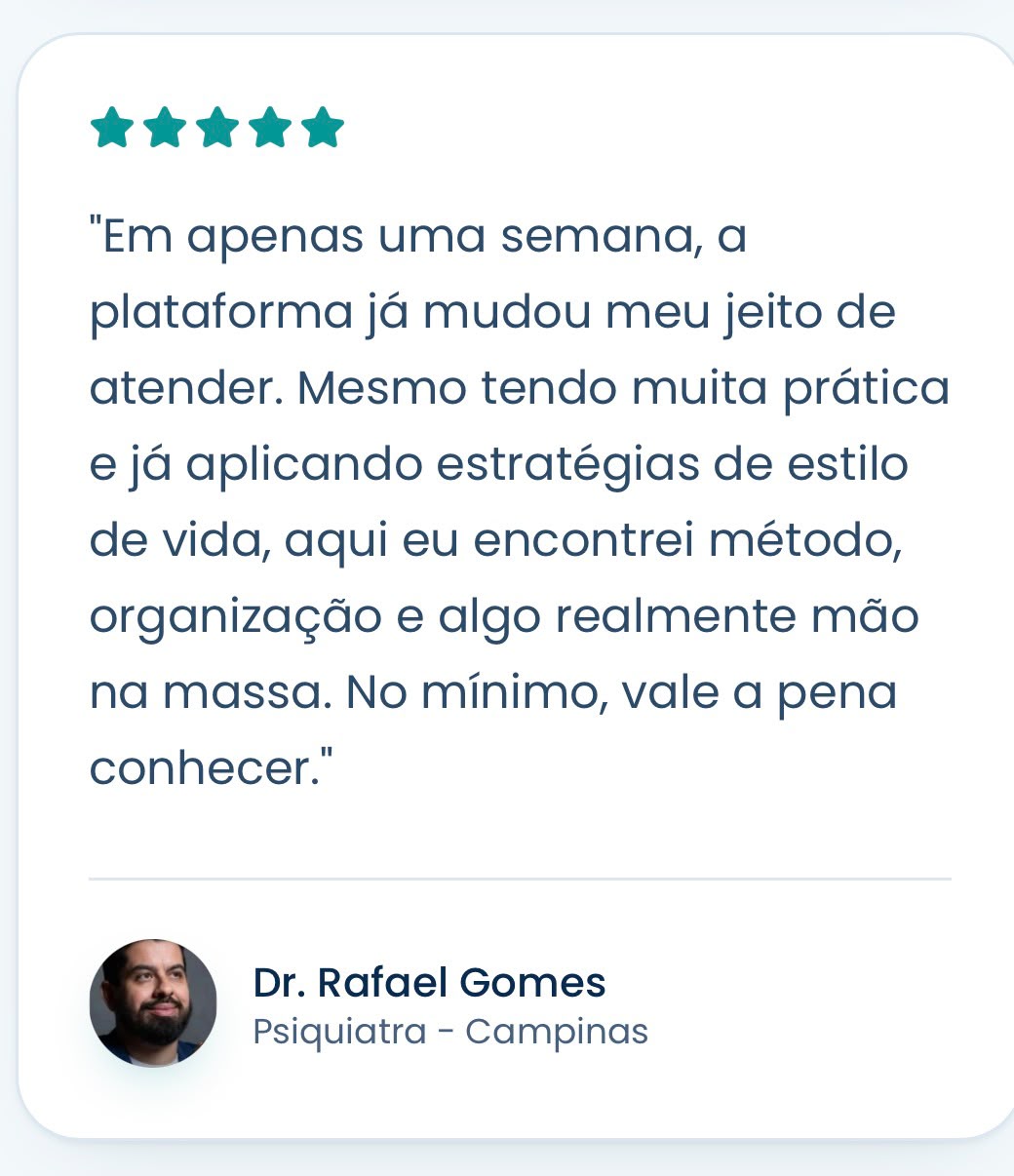 Depoimento do Dr. Rafael Gomes